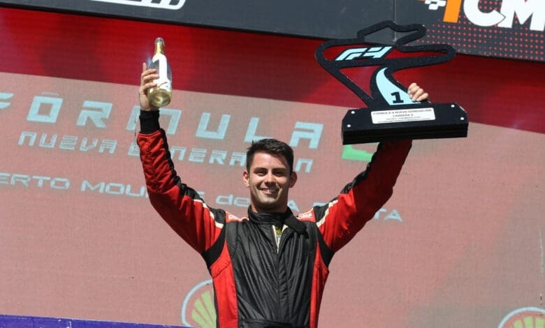 Volvió con todo: ganó Pitetti, el campeón 2019 1 F4 Pitetti F1 podio