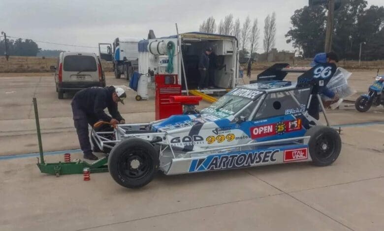 Prueba en San Cayetano: Diego González aceleró el Ford 1 Gonzalez 1