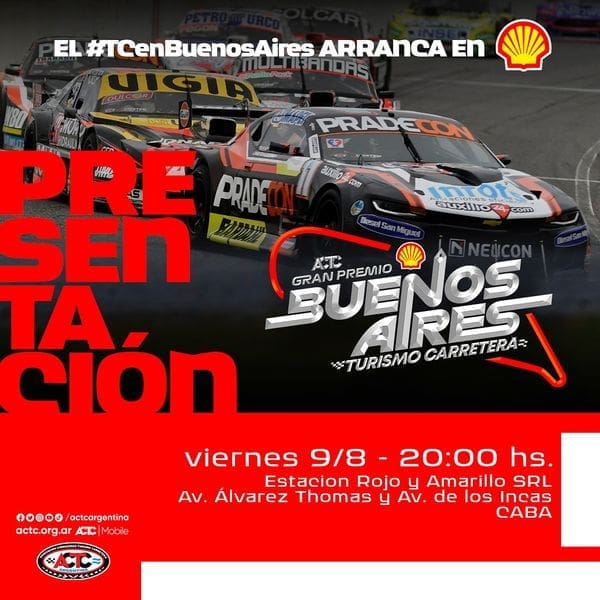 Parada en Shell Box: presentan las carreras de Buenos Aires 4 TC present 2