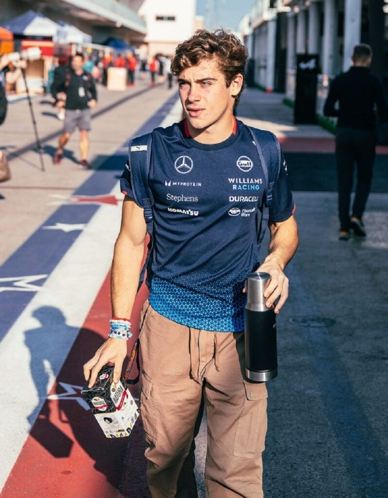 ¿Un matecito?: ¿qué yerba consume Colapinto en cada GP? 2 Colapinto paddock EEUU