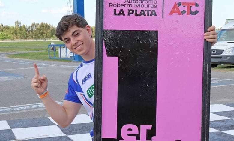 Dominó todo: Evans Weiss se quedó con la pole en La Plata 1 F3M Evans Weiss F9