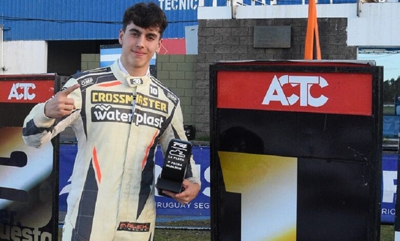 Primera pole: El Bacha festejó la clasificación en La Plata 1 El Bacha logró su primera pole en F4