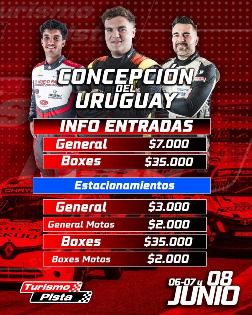 Quinta a fondo: Concepción del Uruguay recibe al Pista 9 TP entradas