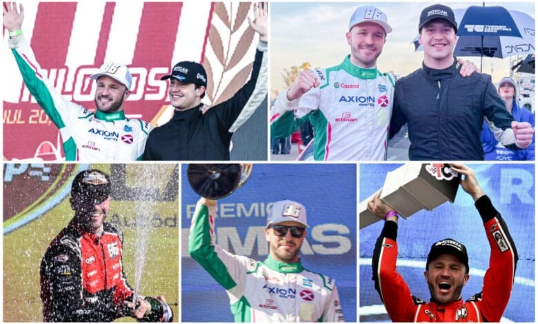 En lo más alto: ¡Canapino ganó las últimas cinco carreras! 1 Canapino 5 podios
