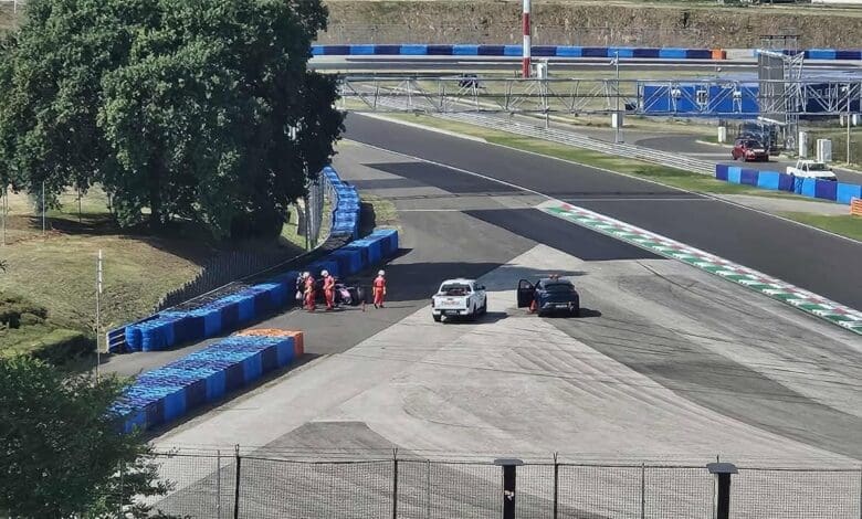 Test de Pirelli: Franco Colapinto se accidentó en Hungría 1 Colapinto accidente 2