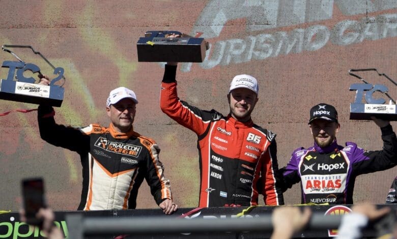 Festejo y MATEANDO: Christian Ledesma subió a su 70° podio 1 Ledesma festeja su podio 70 en TC