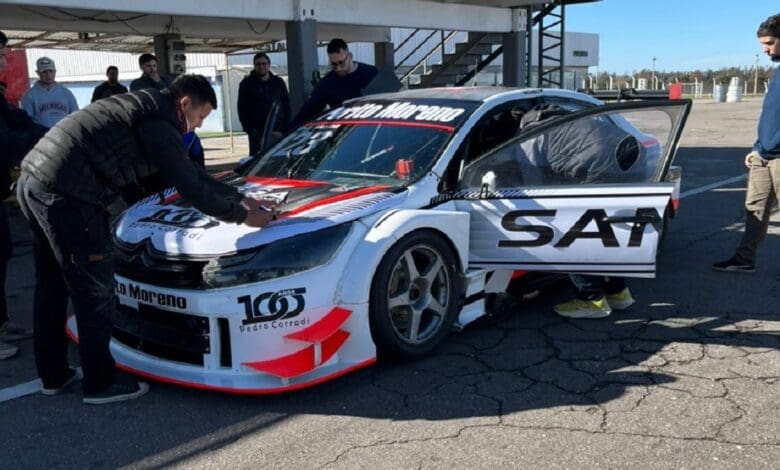 Ensayos en Córdoba: pruebas con el Citroën de Sandin 1 El Citroën fue testeado por Suárez y Ardusso